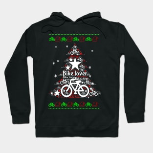 Marry Christmas by Bike Hoodie